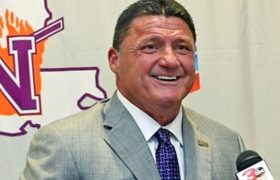 Demon Legend, LSU coach Orgeron Photo